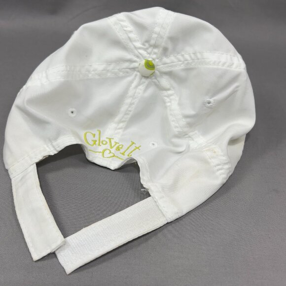 Glove It Strapback Cap Hat White Sportswear Biking Running Athletic Golf Womens - Picture 15 of 15